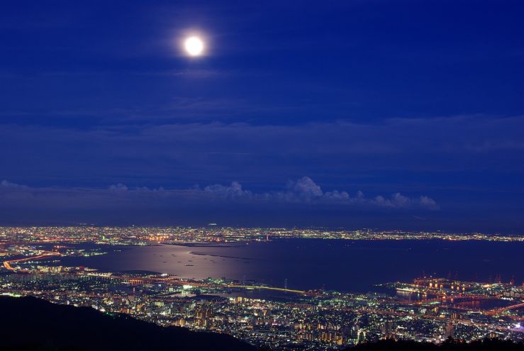 入賞「月夜の大阪湾」